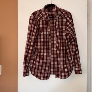 Banana Republic Plaid Button-Up Shirt